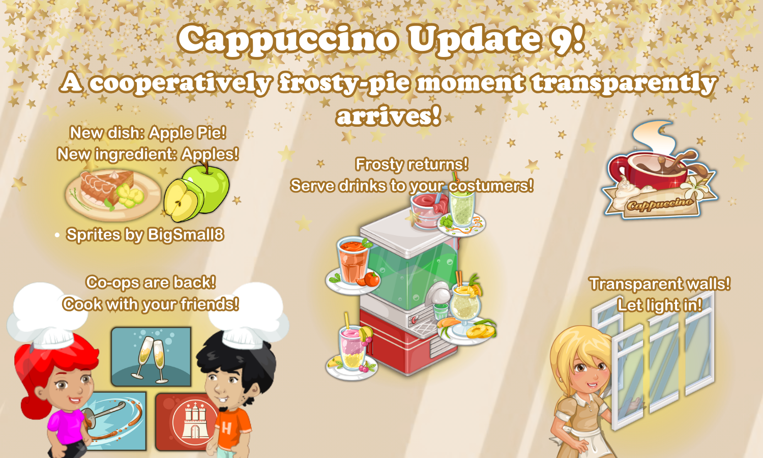 Cappuccino Update 9 - A cooperatively frosty-pie moment transparently arrives!