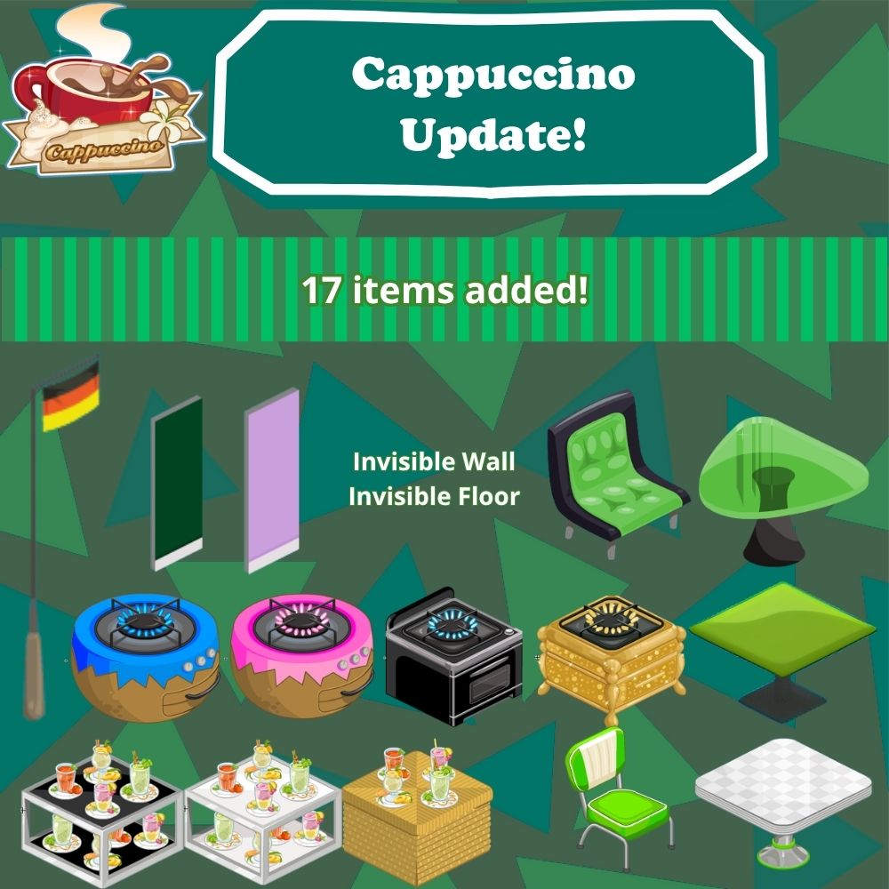 Cappuccino Furniture Update!